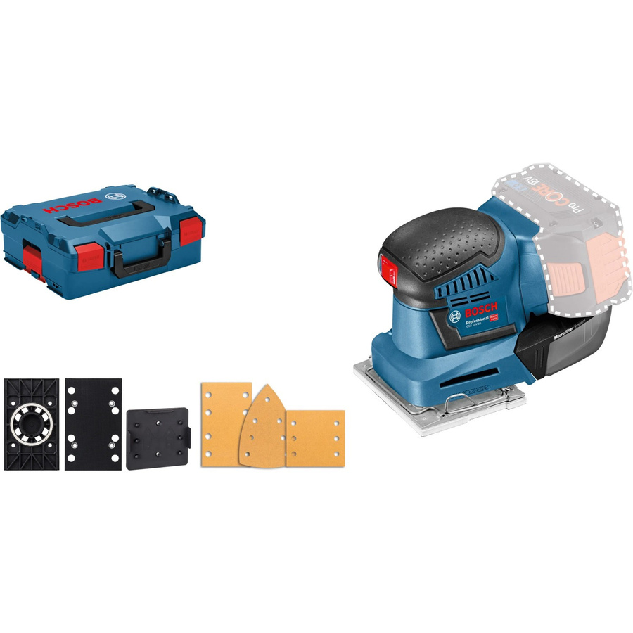 Bosch Professional Akku-Schwingschleifer GSS 18V-10 Solo in Blau - Bild 3
