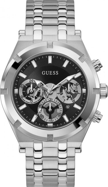 Guess Armbanduhr, Quarz, Edelstahl, Schwarz, 44 mm, Herren - Bild 1