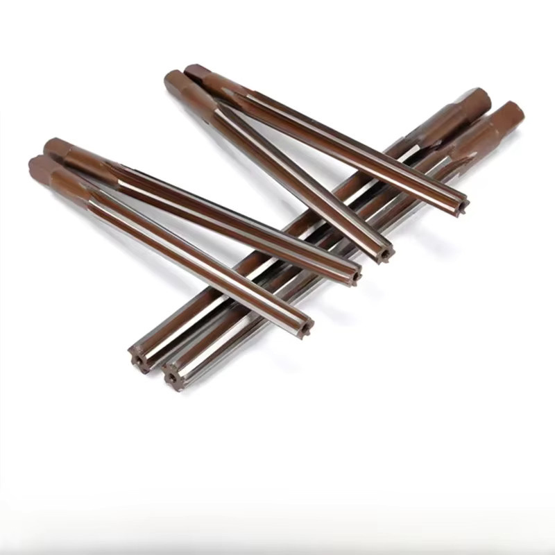 FFXZ Konische Handreibahle mit geradem Schaft aus 9CrSi für manuelles Reiben und Präzisionsarbeiten, 3-30mm, Braun - Bild 1