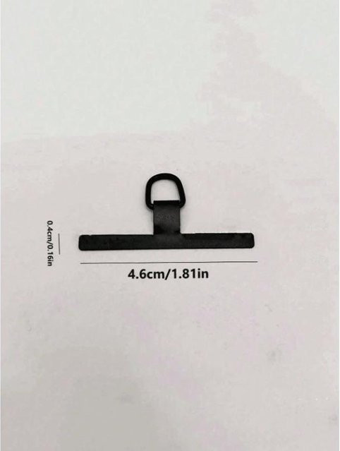 SZwatch Universelles Handy-Lanyard-Patch aus Edelstahl in Schwarz - Bild 1