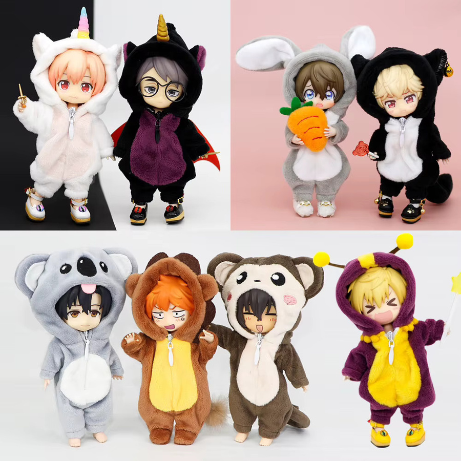 XiDonDon Kawaii-Plüsch-Löwenkleidung, Engel-Pyjamas, Puppenzubehör - Bild 2