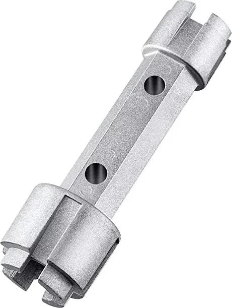 Dual-Ended Badewanne Ablauf Entferner Schlüssel aus Zink-Legierung für die manuelle Sanitär-Reparatur - Bild 1
