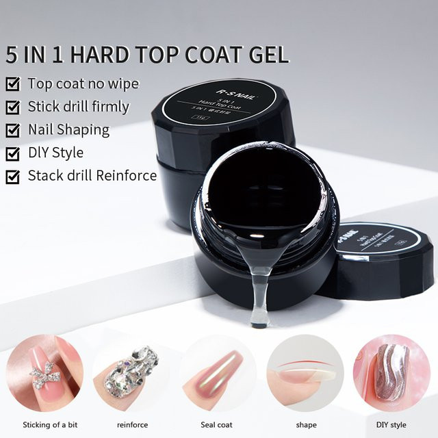 RSNAIL 5 IN 1 Japanischer Hartlack, 15 ml, Glänzend - Bild 1