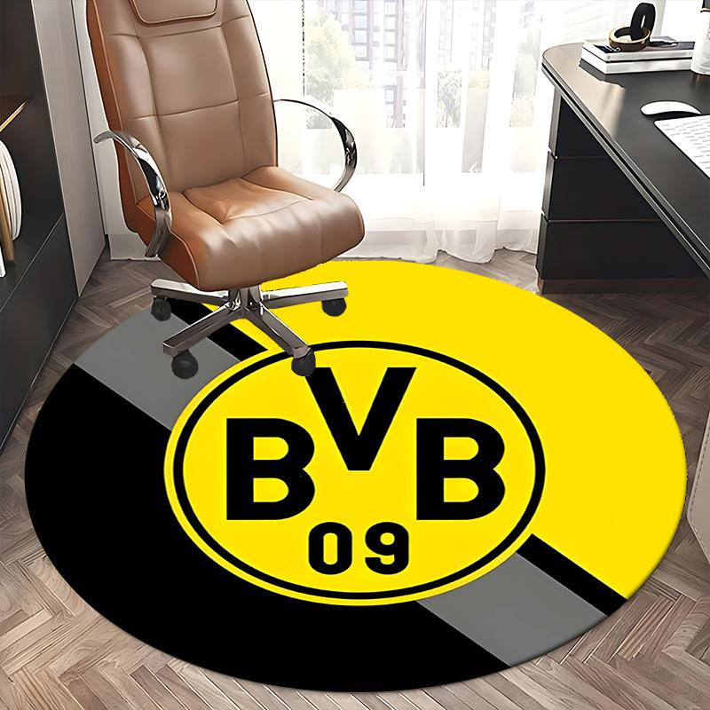 BVB Borussia Dortmund Runder Teppich Yun Heng Three, Maschinenwaschbar und Rutschfest, Durchmesser: 80 cm - Bild 6