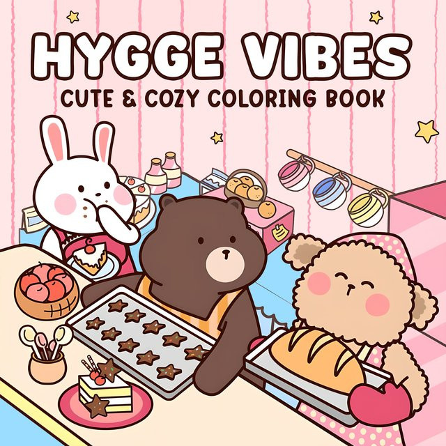 HYGGE VIBES Malbuch, Tiere, für Erwachsene - Bild 1
