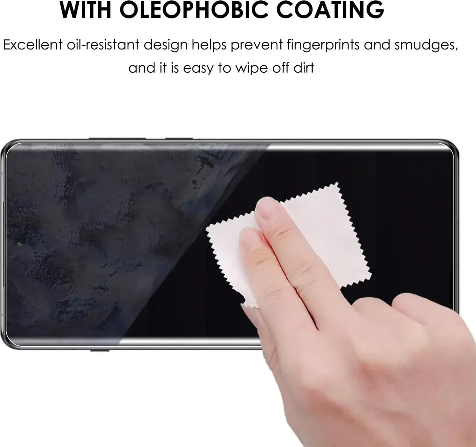 UV-gehärteter Displayschutz aus Glas für OnePlus 12, 13, 11, 10, 9, 8, 7, 7T und Ace2 Pro, transparent - Bild 5