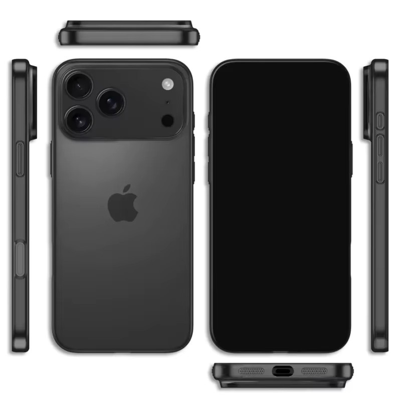 Matte und durchscheinende Handyhülle für Apple iPhone 17 16 15 14 13 Pro Max mit Objektivschutz in Weiß - Bild 6