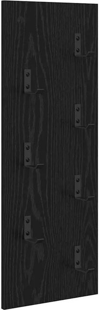 vidaXL Wandmontierter Nachttisch in Schwarz und Eichen-Optik, B/T/H: 30 x 1,5 x 80 cm - Bild 1