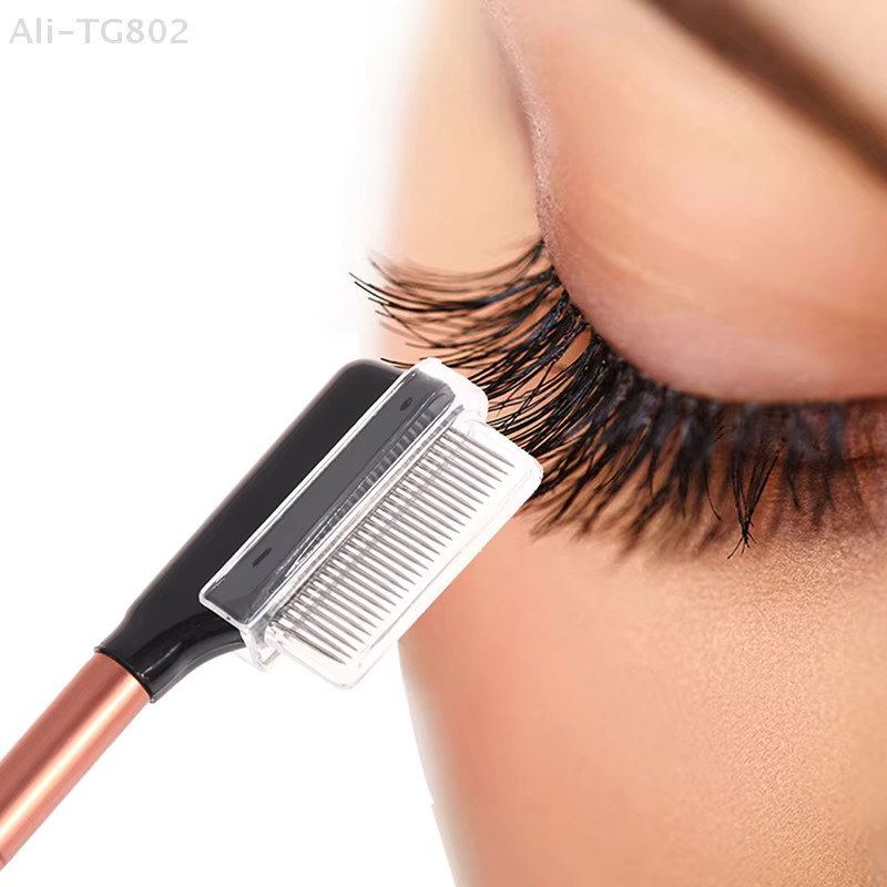 DIKALU Wimpernkamm und Augenbrauenbürste, Edelstahl, Unisex - Bild 2