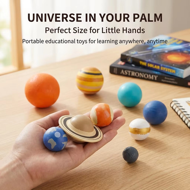 Meade Modell des Sonnensystems mit Planetenfiguren aus PVC in Multicolor als wissenschaftliches Lernspielzeug für Kinder - Bild 1