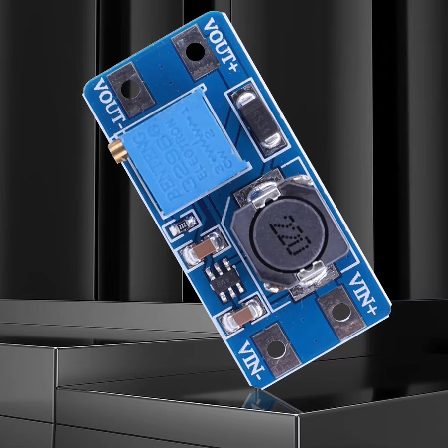 ALLOYSEED MT3608 DC-DC Booster Modul zur Spannungsanhebung, einstellbar 2V-24V, max. 2A, Blau - Bild 2