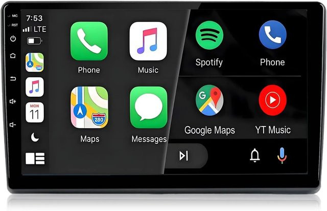 Junsun Autoradio für FIAT Ducato und Peugeot Boxer mit Bluetooth, GPS und Wi-Fi in Schwarz (9,0 Zoll) - Bild 1