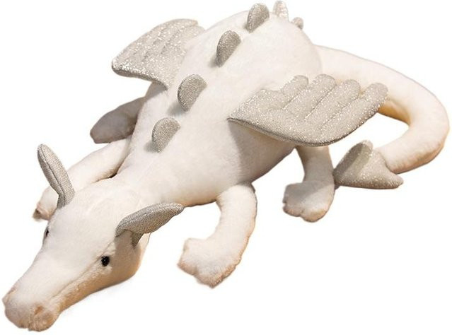 Binchi Keji Travel Dinosaurier-Plüschtier Schneedrache, weiß, ab 12 Jahren - Bild 1