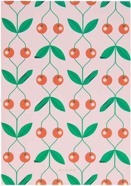 Rico Design Paper Poetry Notizblock Kirschen, A5, 50 Blatt, 100g/m2, Multicolour - Bild 1