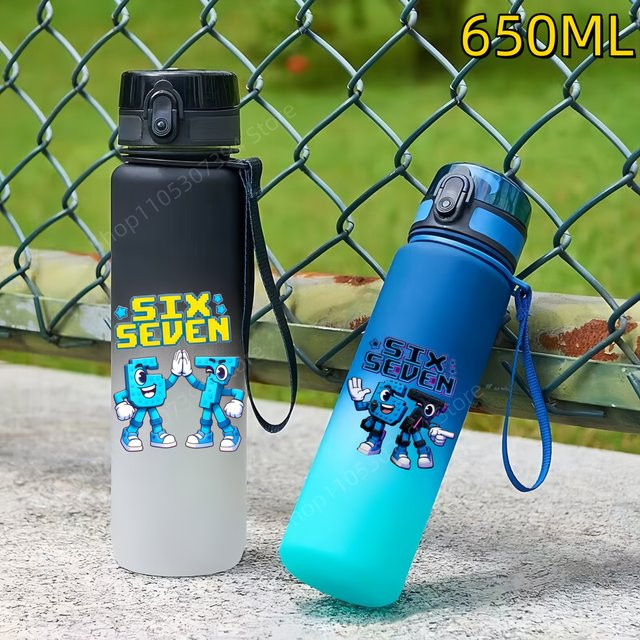 Potdemiel Tragbare Fitness-Trinkflasche mit Flip-Verschluss, 650 ml - Bild 1
