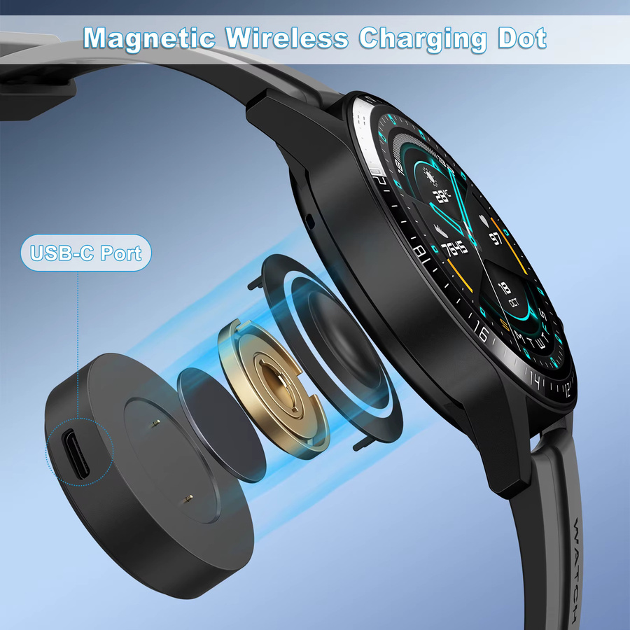 Ladeadapter für Huawei Watch GT, GT2, GT 2e und Honor Magic Watch 2 in Schwarz - Bild 6
