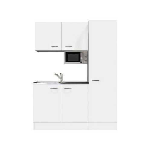 Flex-Well Singleküche Wito mit E-Geräten in Weiss, Gesamtbreite: 150 cm - Bild 2