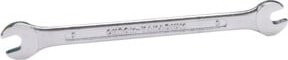 BGS Doppel-Maulschlüssel aus Chrom-Vanadium in Silber, SW 6x7 mm - Bild 1