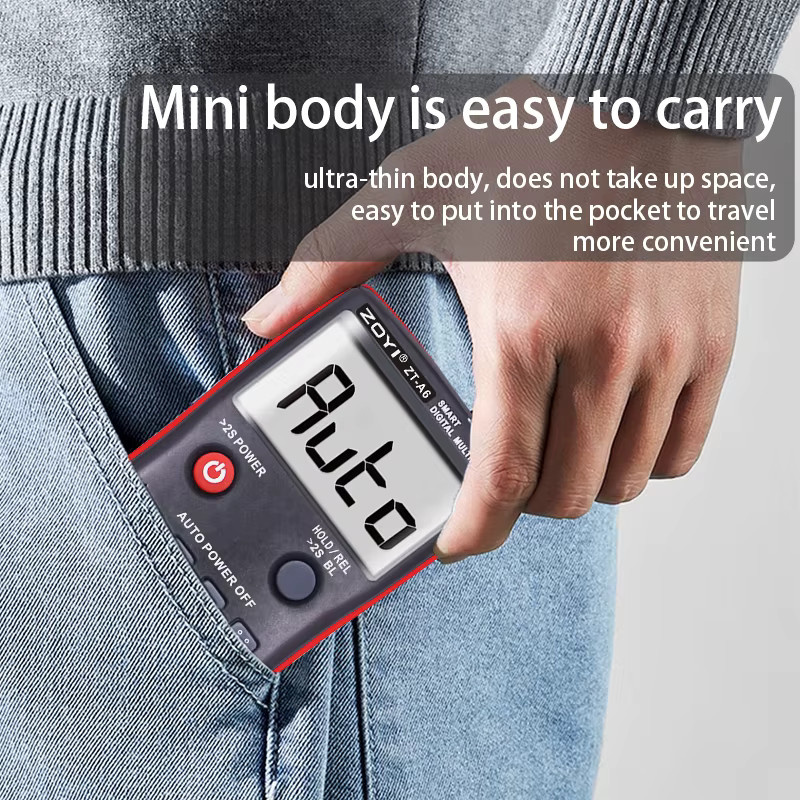 ZOYI ZT-A6 Digitalmultimeter mit Tastenbedienung für AC-DC-Spannung, Strom, Widerstand, Temperaturmessung und NCV-Funktion - Bild 4