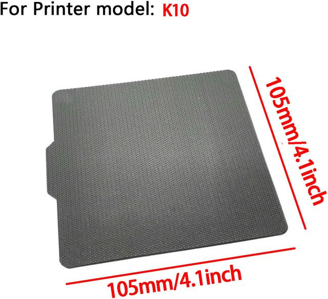 3 Stück Plattformen für Easythreed K10 FDM 3D-Drucker in Schwarz - Bild 1
