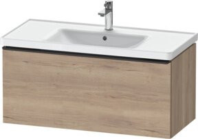 Duravit Waschtischunterschrank D-Neo wandhängend in Weiß und Braun, B/T/H: 98,4 x 45,2 x 44,0 cm - Bild 1