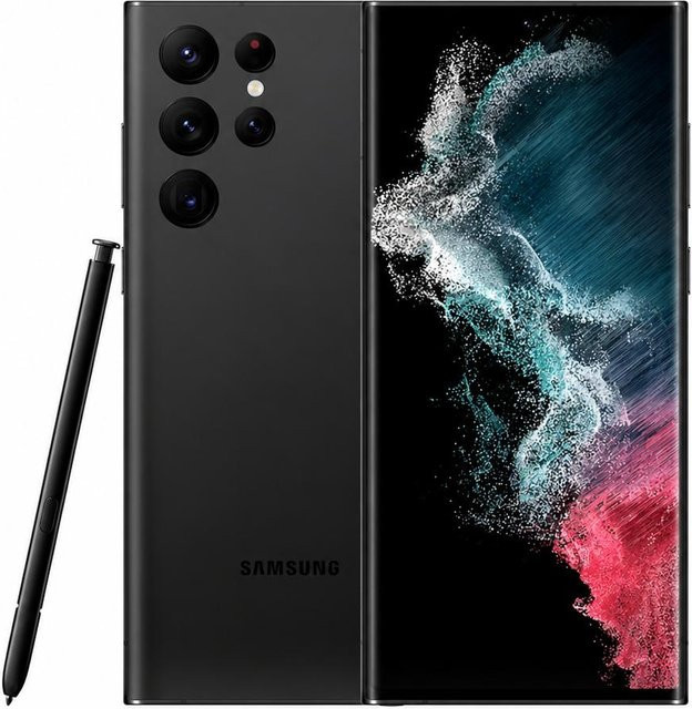 Samsung Galaxy S22 Ultra 5G Smartphone mit 256 GB Speicher, 12 GB RAM und S Pen in Schwarz - Bild 1