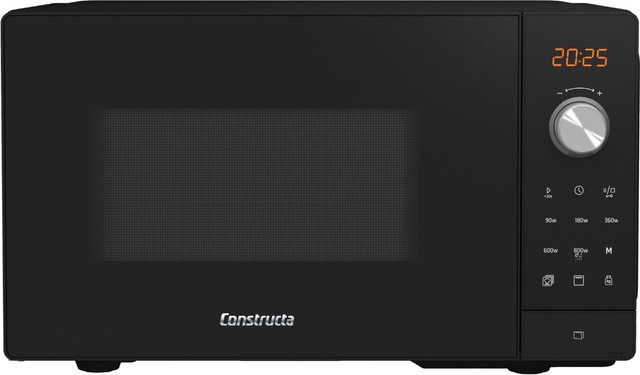 Constructa Mikrowellen-Kombination CP1G91255 mit Grill, Schwarz, B/T/H: 44,2 x 34,5 x 26,0 cm - Bild 1