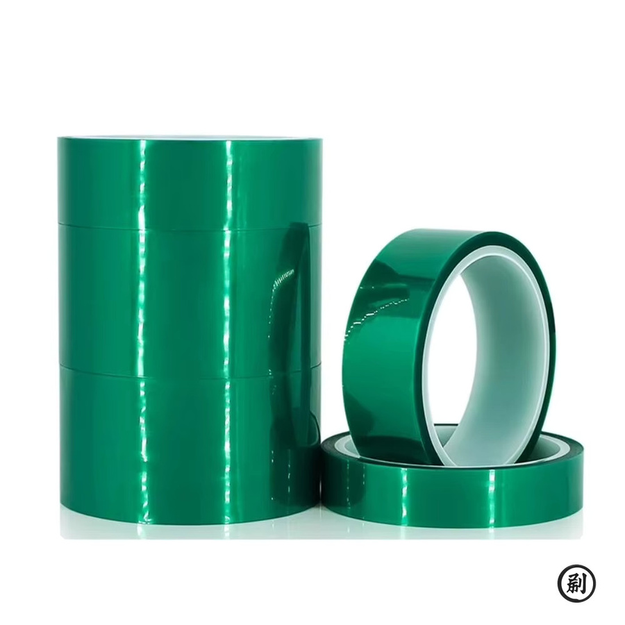 Grünes PET-Abdeckband aus Polyester mit Silikonkleber für Malerei, Pulverbeschichtung und Leiterplatten - Bild 2