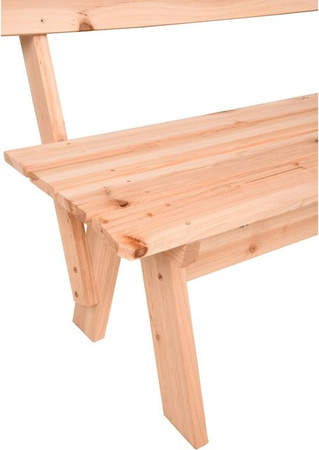 Garden Pleasure Bank Rangun aus Holz in Braun, B/T/H: 81,5 x 60 x 150 cm, FSC-zertifiziert