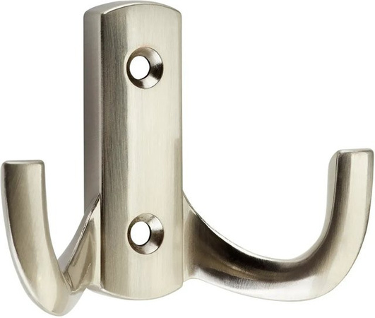 SOTECH Garderobenhaken JULIE STRONG aus Zinkdruckguss in Edelstahloptik, Farbe: Silber, Breite: 76,5 cm, Höhe: 30,0 cm