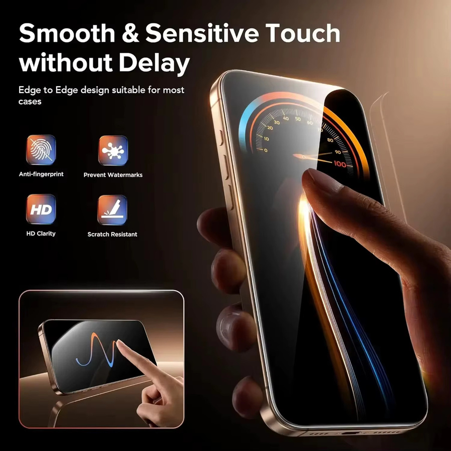 Privatsphäre Panzerglas Display Schutz für Xiaomi 15T Pro, transparent, 1 oder 5 Stück - Bild 3