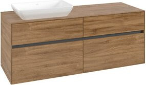 V&B Waschtischunterschrank Collaro in Kansas Oak mit Waschtisch links, B: 140 cm, H: 54,8 cm, T: 50 cm - Bild 1