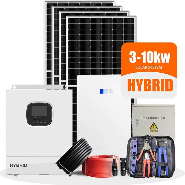 Hybrid-Solaranlagen-Set in Weiß für Haushaltsnotstrom und Outdoor-Stromversorgung mit Leistungen von 1000W bis 10KW - Bild 1