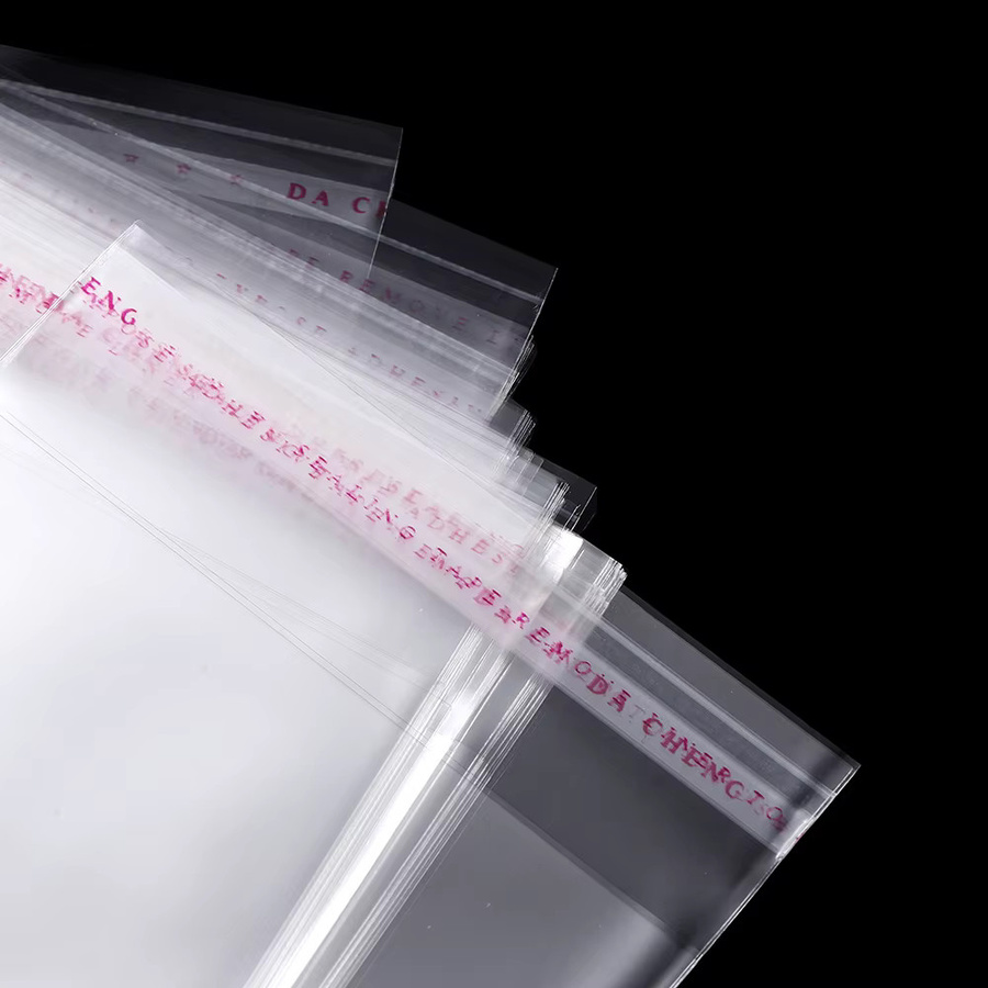 100 Stück transparente selbstverschließende Zellophanbeutel aus OPP-Kunststoff für Schmuck und Verpackungen - Bild 3