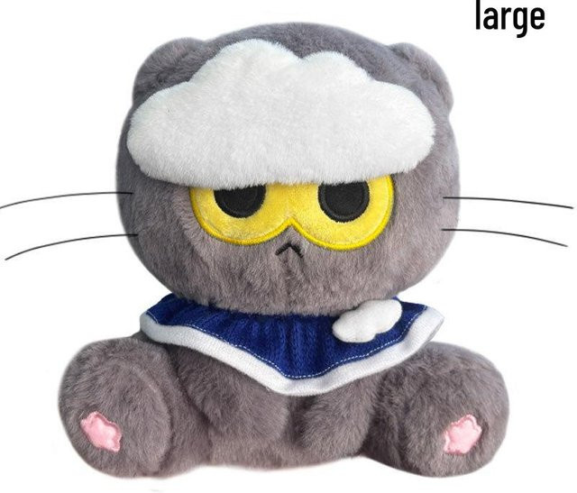 the BAY G-Dragon Katze Zoa Plüschtier, Kätzchen, grau, 30cm - Bild 1