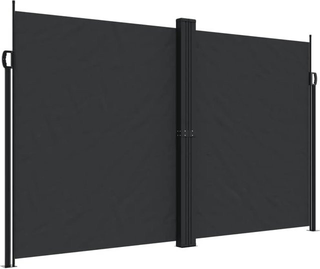 Furnicato Seitenmarkise ausziehbar Schwarz B/H: 1200 x 200 cm - Bild 1
