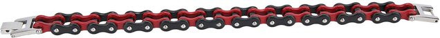 Neoglint Motorradkettenarmband Edelstahl, Schwarz, Blau, Unisex - Bild 1