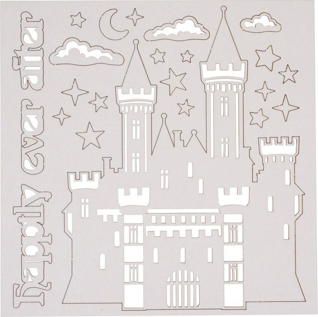 Stamperia Deko-Elemente Happily ever after in Beige aus Papier - Bild 1