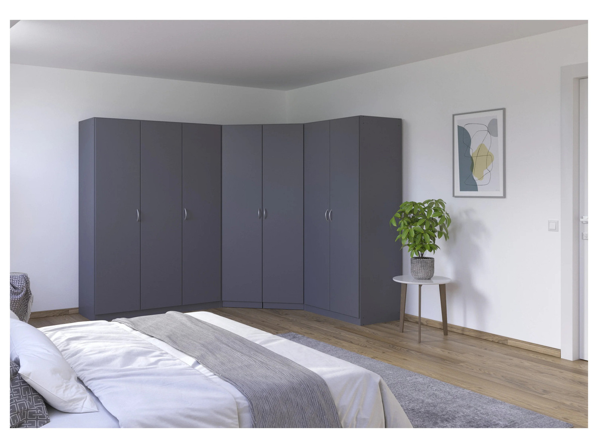 RAUCH BLUE Eckschrank Case in Grau-Metallic für dein Schlafzimmer - Bild 2