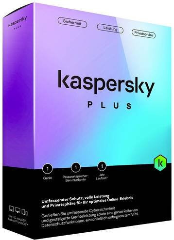 Kaspersky Plus Internet Security Jahreslizenz für Windows, Mac, Android und iOS Antivirus - Bild 1
