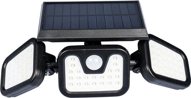 Genialo Solarstrahler mit Bewegungsmelder und Flutlicht in Schwarz - Bild 1
