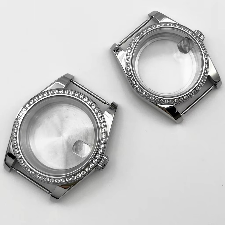RICHUS Uhrengehäuse Edelstahl, Silber, Diamant, 36/39 mm - Bild 2