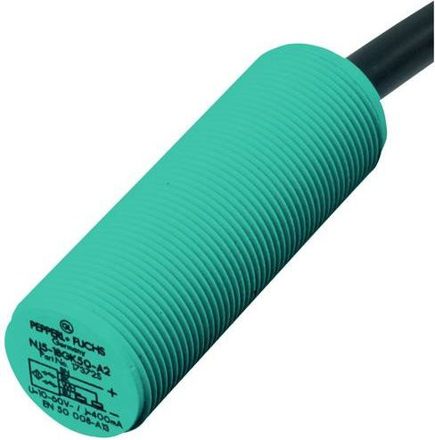 Pepperl+Fuchs Induktiver Sensor NBB5-18GK50-E2-5M 804463 PNP Grün - Bild 1
