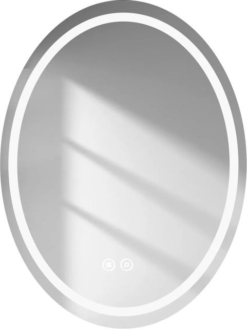 Emke LED Badspiegel mit Anti-Beschlag und dimmbarer Beleuchtung, B: 50 cm, H: 70 cm - Bild 1