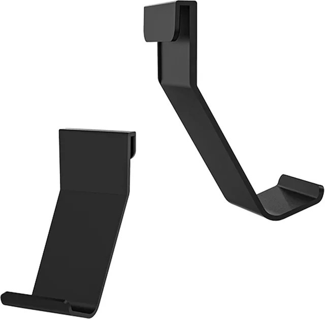 2 Stück Spielcontroller-Halterung und Gaming-Headset-Halter in Schwarz für PS5-Konsolen - Bild 1