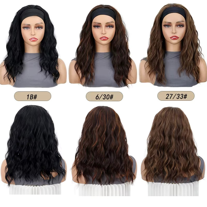 WIGSIN Perücke, Synthetisch, Kurze Wasserwelle, Damen, 16 Zoll - Bild 2