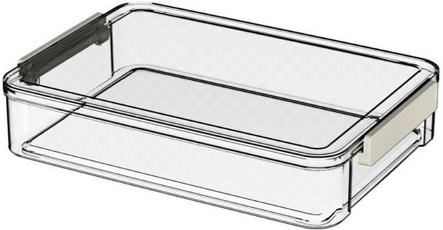 CosyHome A4 Dokumentenorganisator aus Kunststoff, transparente Aufbewahrungsbox für Papier und Zeitschriften, weiß - Bild 1