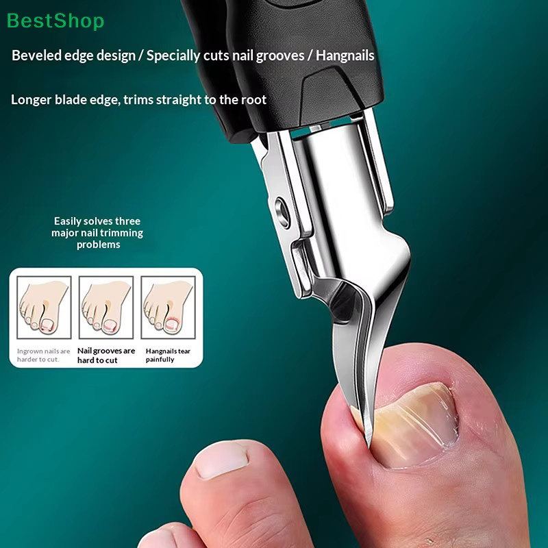 HNKMP 3-in-1 Nagelknipser, Multifunktionaler Nagelhautschneider, Unisex - Bild 3