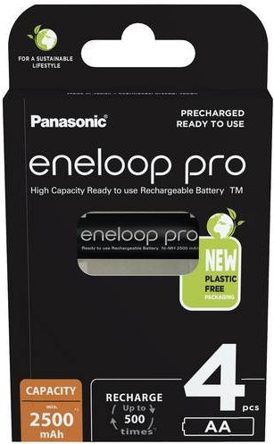 Panasonic eneloop pro AA Akku NiMH 2500 mAh 1,2V Schwarz 4er-Pack - Bild 2
