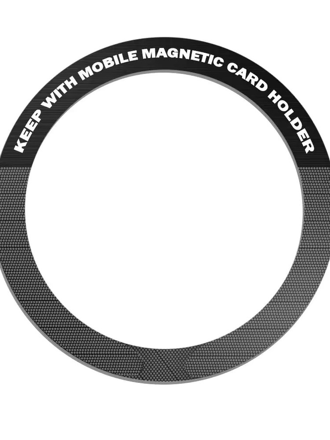WSSHE Magnetische Metallplatte in Schwarz für Handy-Halterungen und kabelloses Laden - Bild 6